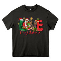 Asphalt love christmas black santa Heavy Core Tee - MaliasSmallBusiness