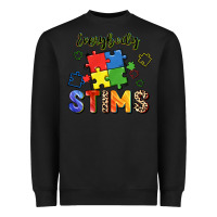 Black Everybody stims Heavyweight Sweatshirt - FaDigitalArtStudio
