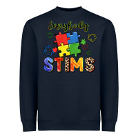 Navy Everybody stims Heavyweight Sweatshirt - FaDigitalArtStudio