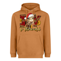 Meerkat joy to the world christmas cow Heavyweight Hoodie - LillyAllenDesigns