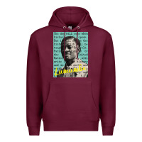 Burgundy patrice lumumba Premium Hoodie - tuanDangUi