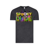 Vintage Black spooky dude Vintage Tee - NancyCooperArtShop