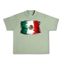 Oil Green Mexican flag Urban Heavy Tee - NancyCooperArtShop