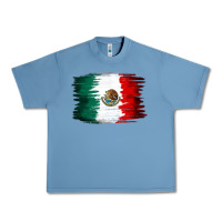 Pebble Blue Mexican flag Urban Heavy Tee - NancyCooperArtShop