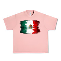 Salmon Mexican flag Urban Heavy Tee - NancyCooperArtShop