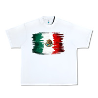 White Mexican flag Urban Heavy Tee - NancyCooperArtShop