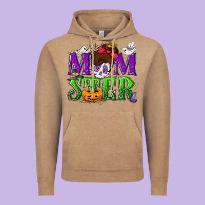 Momster Halloween Vintage Hoodie Designed By Nancycooperartshop