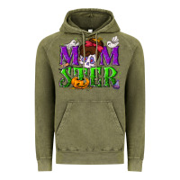 Vintage Olive Momster Halloween Vintage Hoodie - NancyCooperArtShop