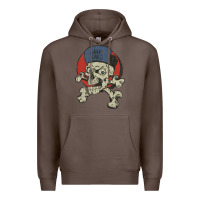 Coffee skate rags skull & crossbones Premium Hoodie - tuanDangUi