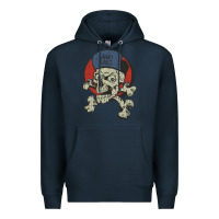 Navy skate rags skull & crossbones Premium Hoodie - tuanDangUi