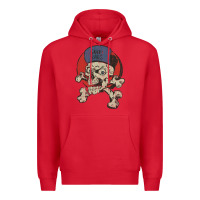 Red skate rags skull & crossbones Premium Hoodie - tuanDangUi