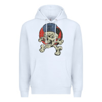 White skate rags skull & crossbones Premium Hoodie - tuanDangUi
