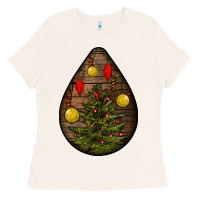 Bone christmas  teardrop Ladies Tee - BundleAndBundleShop