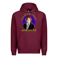 Burgundy good day sir  wonka Premium Hoodie - tuanDangUi