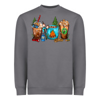 Storm Camping Coffee Cups Heavyweight Sweatshirt - FaDigitalArtStudio