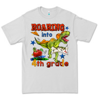Dove Grey roaring into 4th grade Premium Tee - BundleAndBundleShop