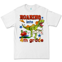 White roaring into 4th grade Premium Tee - BundleAndBundleShop