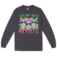 Smoke chilling with my peeps easter bunnies cowgirl cowg Long Sleeve Tee - CowGirlArtShop
