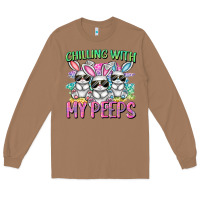 Toasted Coconut chilling with my peeps easter bunnies cowgirl cowg Long Sleeve Tee - CowGirlArtShop