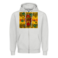 Dove Grey african mask tumbler Zipper Hoodie - BundleAndBundleShop