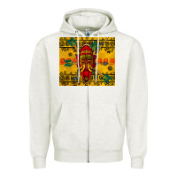 Oatmeal Heather african mask tumbler Zipper Hoodie - BundleAndBundleShop