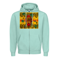 Seafoam african mask tumbler Zipper Hoodie - BundleAndBundleShop
