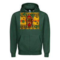 Sports Green african mask tumbler Zipper Hoodie - BundleAndBundleShop