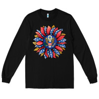 Black american sunflower Long Sleeve Tee - Jasminsmagicworld