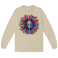 Mushroom american sunflower Long Sleeve Tee - Jasminsmagicworld