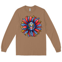 Toasted Coconut american sunflower Long Sleeve Tee - Jasminsmagicworld