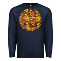 Navy Fall Rounded Premium Sweatshirt - LillyAllenDesigns