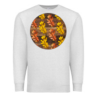 Oatmeal Heather Fall Rounded Premium Sweatshirt - LillyAllenDesigns