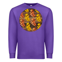 Purple Fall Rounded Premium Sweatshirt - LillyAllenDesigns