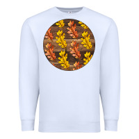 White Fall Rounded Premium Sweatshirt - LillyAllenDesigns