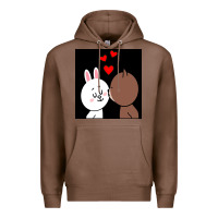 Chestnut brown bear cony bunny rabbit the kiss Premium Hoodie - tuanDangUi