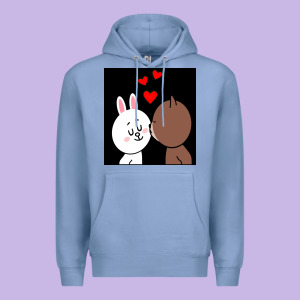 Brown Bear Cony Bunny Rabbit The Kiss Premium Hoodie Designed By Tuandangui