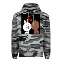 Slate Camo brown bear cony bunny rabbit the kiss Premium Hoodie - tuanDangUi
