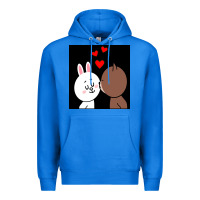 True Royal brown bear cony bunny rabbit the kiss Premium Hoodie - tuanDangUi