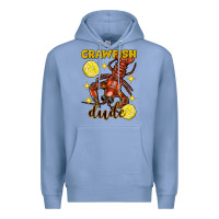 Colony Blue mardi gras crawfish dude Premium Hoodie - FaDigitalArtStudio