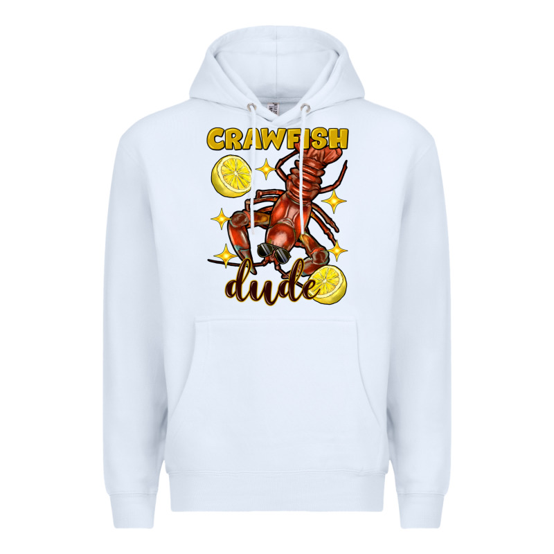 Mardi Gras Crawfish Dude Premium Hoodie by FaDigitalArtStudio | Teevron