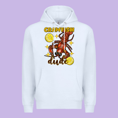 Mardi Gras Crawfish Dude Premium Hoodie Designed By Fadigitalartstudio