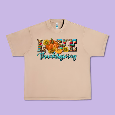 Love Thanksgiving Urban Heavy Tee Designed By Texasbilliewilder