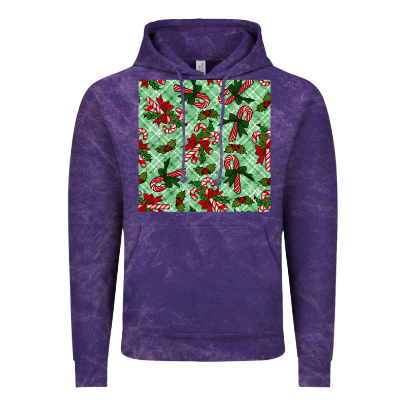 Christmas Candy Cane Vintage Hoodie by NancyCooperArtShop | Teevron