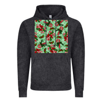 Vintage Black Christmas candy cane Vintage Hoodie - NancyCooperArtShop