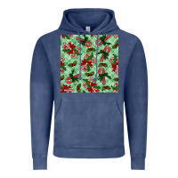 Vintage Denim Christmas candy cane Vintage Hoodie - NancyCooperArtShop