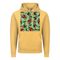 Vintage Mustard Christmas candy cane Vintage Hoodie - NancyCooperArtShop