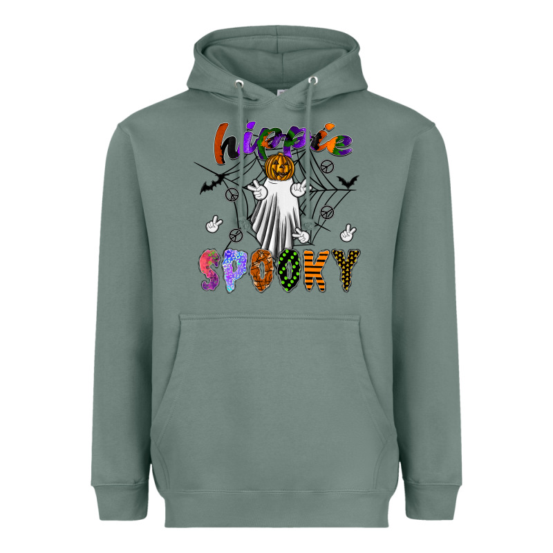 Hippie Spooky Heavyweight Hoodie by SublimationCraftShop | Teevron