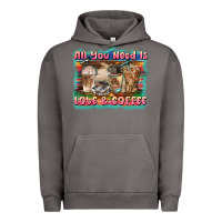 Pigment Tornado all you need is love & coffee Urban Hoodie - BarkalooDesign