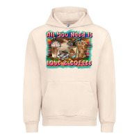 All You Need Is Love & Coffee Urban Hoodie | Teevron