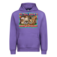 Tulip all you need is love & coffee Urban Hoodie - BarkalooDesign